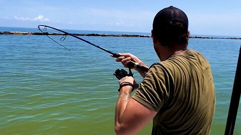 Vexan Inshore Putting In Work On Bull Reds At The Jetty