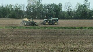 Air Seeder chasing Fitting Tractor