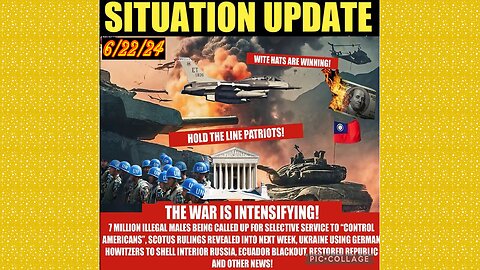 SITUATION UPDATE 6/22/24 - NFauci Testifies To Congress, Nato At War W/Russia, Israel & Hezbollah