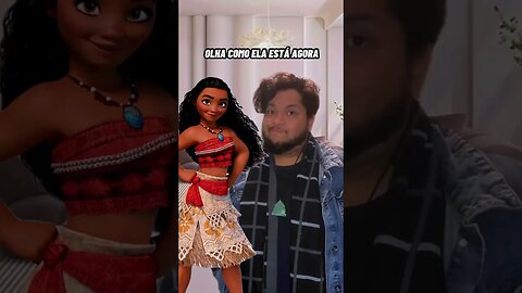 Moana antes e Depois! kkkkk #shorts #memes