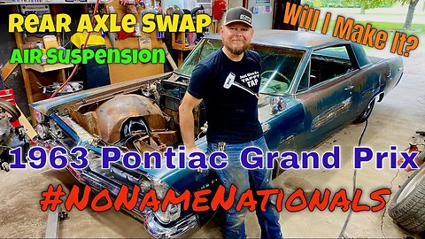 1963 Pontiac Grand Prix Rear Axle Swap & Down On the Ground- Finally #SlammedPrix