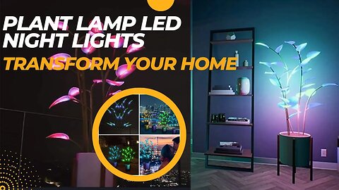 Transform Your Home with Magical Plant Lamp LED Night Lights - Perfect Indoor Decor for Any Occasion