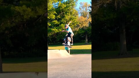 5050 kickflip into the new bank ledge at Millersville #skatepark #skateboarding #skateboard #skate