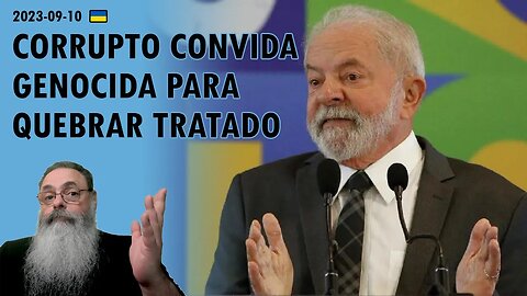 #Ucrânia 2023-09-10: LULA convida PUTIN ao BRASIL, alegando que VAI DESCUMPRIR o TRATADO do TPI