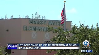 Student claims to be fingerprinted at school