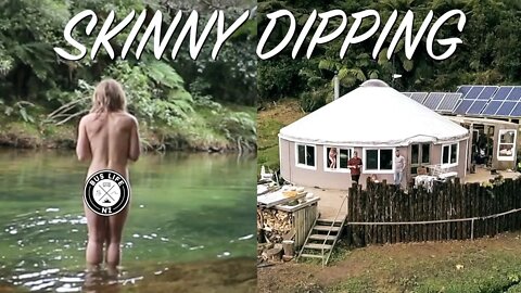 Skinny dipping at an off grid yurt homestead | Bus Life NZ Family Vlog | Ep. 138