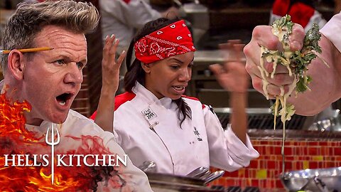 Chef Ramsay Pissed Off by Overly Dressed Salad & One Chef's Lost at Sea | Hell's Kitchen