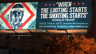 Artist designs anti-Trump billboard ahead of presidential debate