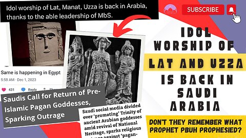 Shocking: Calls for Return of Idol Worship of Al-Lat and Al-Uzza Spark Outrage.