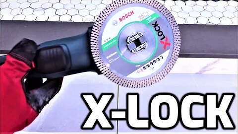 Angle Grinder + Diamond Blade (X-Lock) BOSCH 18V | Unbox and Test