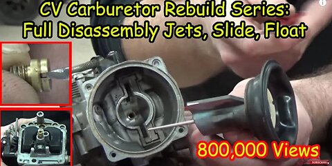 "How to" CV Carburetor: Disassembly Recording Jets & Settings, Cleaning, Carb Rebuild