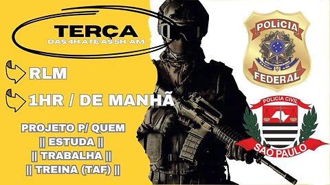 #23 Estude Comigo | Polícia Federal Agente/Escrivão 👉 Motivação p/ o Combate (Serve Polícias Civis)