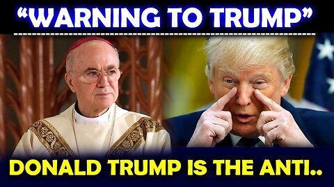 'POPE FRANCIS'S FINAL WARNING ABOUT DONALD TRUMP' - DONALD TRUMP PROPHECY - GOD'S MESSAGE TODAY