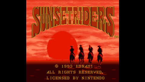 Sunset Riders Solo play