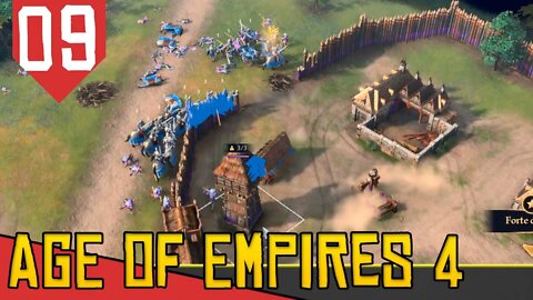 Cercado por FRANCESES e REBELDES em LINCOLN - Age of Empires 4 #09 [Série Gameplay PT-BR]