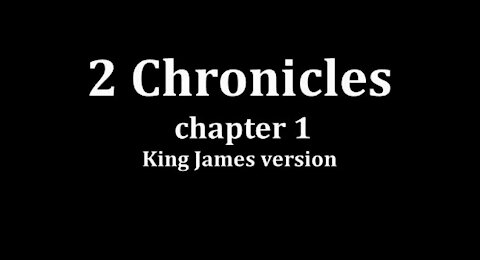 2 Chronicles 1 King James version