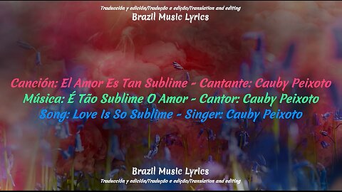 Brazilian Music: Love Is So Sublime - Singer: Cauby Peixoto