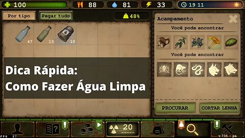 Como Fazer Água Limpa No Day R, dica para iniciante produzir água no jogo. Survival premium tutorial