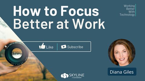 How To Improve Focus at Work