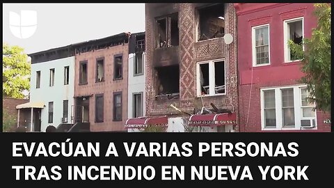 Incendio arrasa con varias viviendas en Nueva York: decenas de personas tuvieron que ser evacuadas