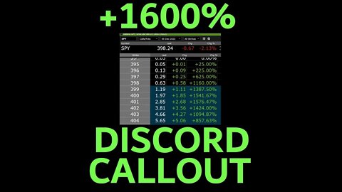 +1600% DISCORD CALLOUT AGAIN! +65% FROM $GME ALSO. JOIN THE DISCORD ALREADY & SEE FOR YOURSELF!