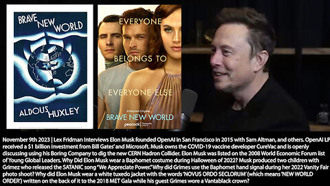 Elon Musk & Yuval Noah Harari | Why Do Elon Musk & Yuval Noah Harari Keep Discussing Brave New World & Black Mirror? + "We Do Have A Real Drug SOMA Which Is Kind of Like the Drug In the Book." - Elon Musk