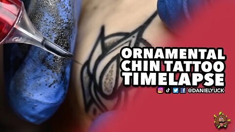 Ornamental Chin Tattoo Timelapse