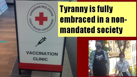 Tyranny embraced in a non-mandated society