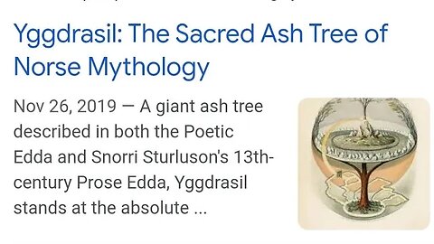 GIANT ASH TREE YGGDRASIL