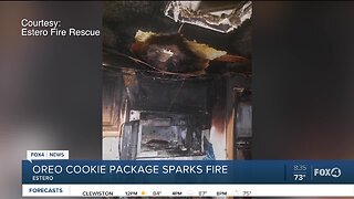 Oreo cookie sparks fire in Estero mobile home