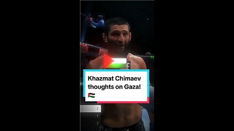 Khazmat Chimaev stands with Humanity! 🕊☮️ #Khazmatchimaev #rumble #free #palestine #ufc #boxing #1