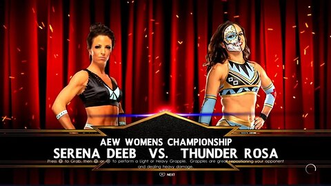 AEW Double or Nothing 2022 Thunder Rosa vs Serena Deeb for the AEW Women's World Championship