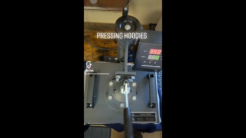 Pressing hoodies