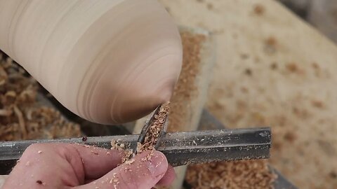 Wood Turning a Log into a Sphere