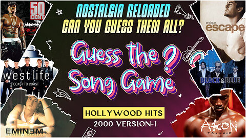 Guess the Song | 2000's Hollywood Hits - Part 1 by Lyrics & BGM | Fun Party Games for Friends