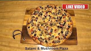 The BEST Salami and Mushroom Pizza Recipe Ever.