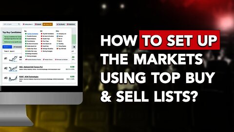 How to set up the markets using Top Buy and Sell lists? Stockinvest.Us