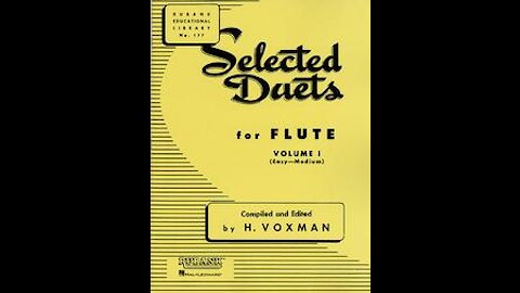 J. B. Boismortier (1689-1755), Minuet no. 5 part 1 from Rubank Selected Duets for Flute vol. 1