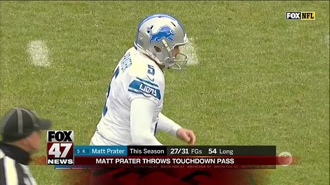 Matthew Stafford, Matt Prater throw TD passes in Lions win over Packers