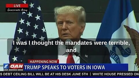 Iowa Voter Asks Trump About The Shot