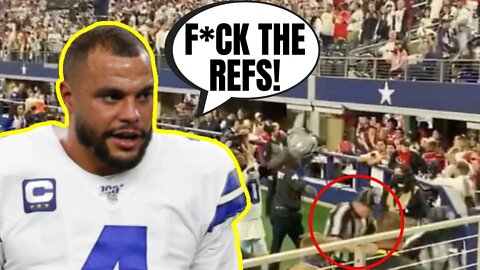 Dak Prescott Is HAPPY Cowboys Fans Were Throwing Trash At Referees After Embarrassing Playoff Loss