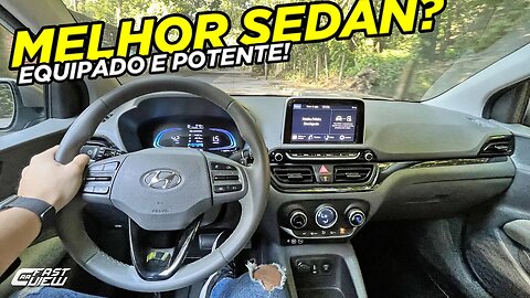 TEST DRIVE NOVO HYUNDAI HB20S PLATINUM PLUS 2023 O +EQUILIBRADO DA CATEGORIA, BEM POTENTE E EQUIPADO