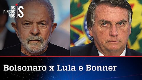 Globo promove debate e coloca frente a frente Bolsonaro contra Lula e o amigo William Bonner