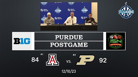 Purdue MBB Postgame Press Conference 2023 Indy Classic