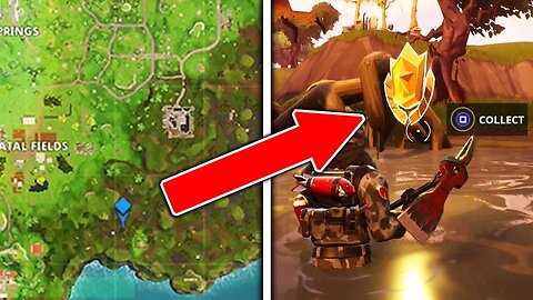 Fortnite "Search between a Vehicle Tower, Rock Sculpture, and a Circle of Hedges" Challenges Week 4