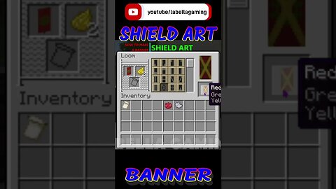 Shield Art Banner - Red | Minecraft