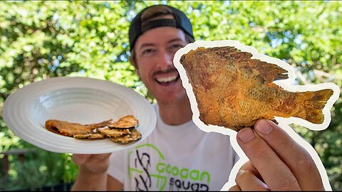 Frying WHOLE Sunfish | Bluegill Catch Clean & Cook