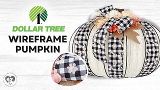 Dollar Tree DIY Wireframe Sweater Pumpkin