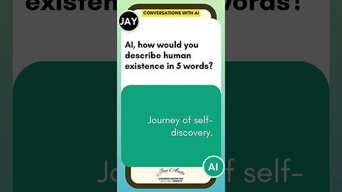 AI's Perspective on Human Existence #Shorts