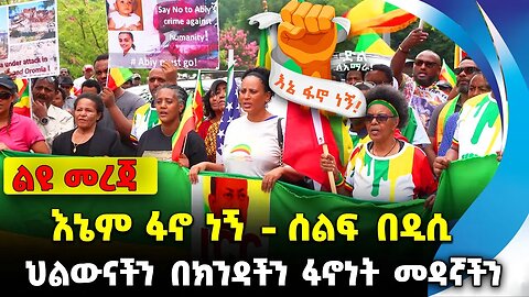 እኔም ፋኖ ነኝ - ሰልፍ በዲሲ❗️"ህልውናችን በክንዳችን ፋኖነት መዳኛችን"❗️ #ethiopia #news #ethiopiannews || News Aug 11 2023